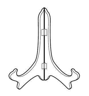 standaard transparant klassiek voor 8-15cm hoog RACO-11 45 10