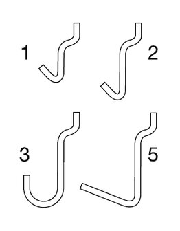 boardhaak model 5 totale hoogte 50 mm 100 stuks