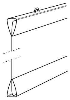 poster strip poster ophangsysteem 40cm transparant 10 stuks