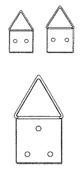 klapoog vermessingd 16mm 100 stuks