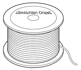 staaldraad soepel blank gevlochten 1,8mm 313m