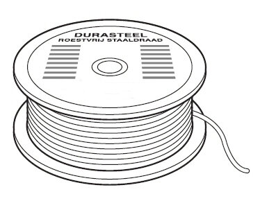 staaldraad durasteel softstrand 0,7 mm 343 m 9,1 kg