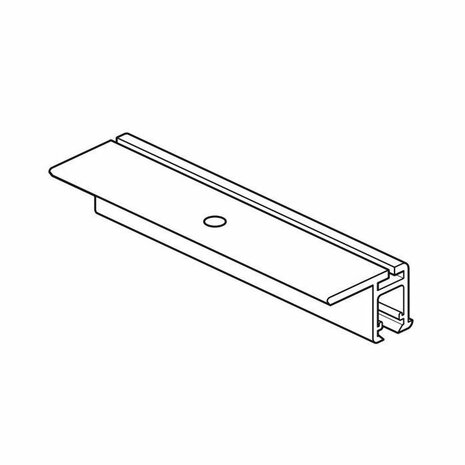  prorail flat wit 200 cm (4 gaten per m1)