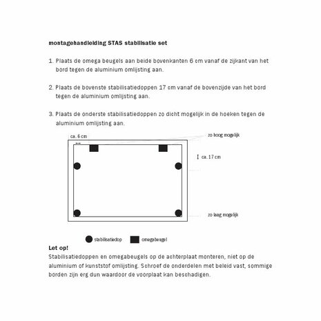 stabilisatie set whiteboard