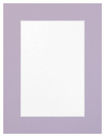 passe-partout op maat kleur lila met witte kern