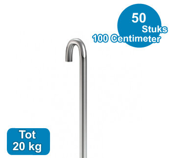 STANG, STAAL UT, 3mm, 100cm, per 50 stuks 9.4151B