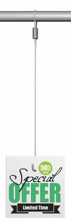 set loop hanger plus draad met haak 300 cm 10 kg