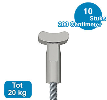 STAALDRAAD + SOLID, RVS, 1,8 mm, 200 cm, per 10 stuks 08.43200