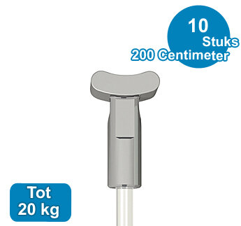 PERLON + SOLID, 2mm, 200 cm, per 10 stuks 08.23200