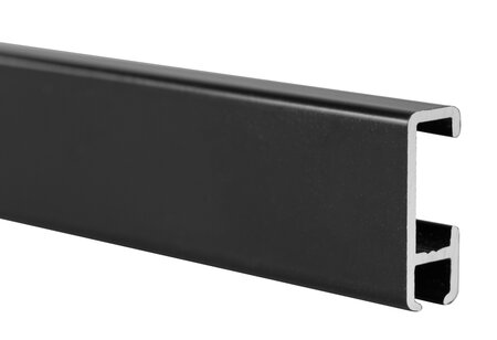 STAS cliprail zwart 150 cm