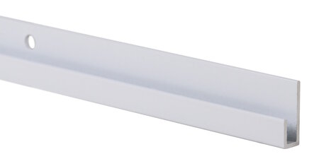 j-rail wit 150 cm (4 gaten per m1)