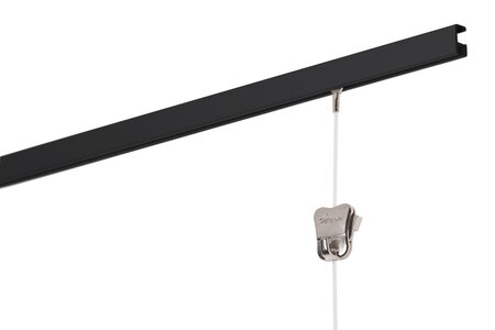 minirail zwart 300 cm