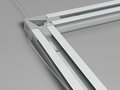 back frame rail 8 mm 300 cm zilver geanodiseerd
