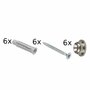 rail installatie kit 200 cm (7 x clip/screw/plug)