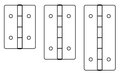 scharniertje 15 x 20 mm per 100 stuks