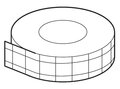 zuurvrij linnenplakband 20 mm breed rol 25 m